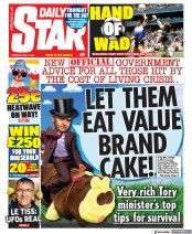 Daily Star () Newspaper Front Page for 5 May 2022
