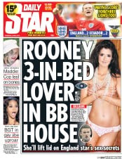 Daily Star () Newspaper Front Page for 5 June 2014