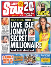 Daily Star () Newspaper Front Page for 5 July 2017
