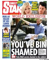 Daily Star () Newspaper Front Page for 5 July 2019