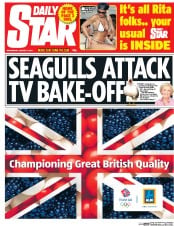 Daily Star () Newspaper Front Page for 5 August 2015
