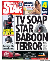Daily Star () Newspaper Front Page for 5 August 2019