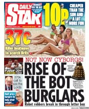 Daily Star () Newspaper Front Page for 5 August 2020