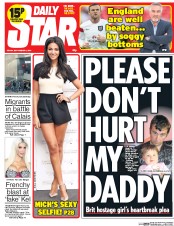 Daily Star () Newspaper Front Page for 5 September 2014