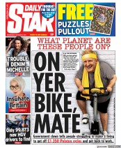 Daily Star () Newspaper Front Page for 6 October 2021