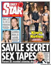 Daily Star () Newspaper Front Page for 6 November 2012