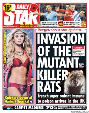 Daily Star () Newspaper Front Page for 6 November 2013