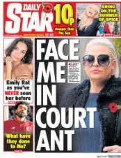 Daily Star () Newspaper Front Page for 6 November 2018
