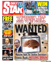 Daily Star () Newspaper Front Page for 6 December 2021
