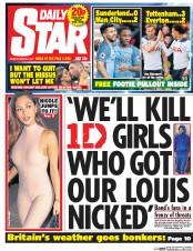 Daily Star () Newspaper Front Page for 6 March 2017
