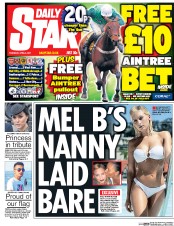 Daily Star () Newspaper Front Page for 6 April 2017