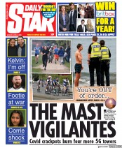 Daily Star () Newspaper Front Page for 6 April 2020