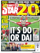 Daily Star () Newspaper Front Page for 6 July 2016