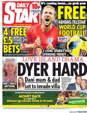 Daily Star () Newspaper Front Page for 6 July 2018