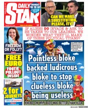 Daily Star () Newspaper Front Page for 6 July 2021