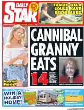 Daily Star () Newspaper Front Page for 6 August 2015