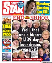 Daily Star () Newspaper Front Page for 6 September 2022