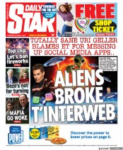 Daily Star () Newspaper Front Page for 7 October 2021