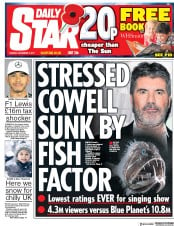 Daily Star () Newspaper Front Page for 7 November 2017