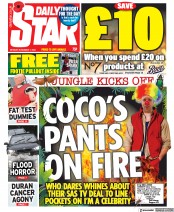 Daily Star () Newspaper Front Page for 7 November 2022