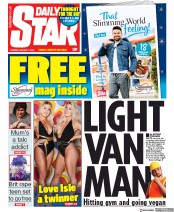 Daily Star () Newspaper Front Page for 7 January 2020