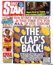 Daily Star () Newspaper Front Page for 7 January 2021