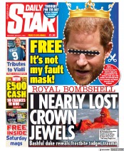 Daily Star () Newspaper Front Page for 7 January 2023