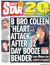 Daily Star () Newspaper Front Page for 7 February 2017