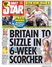 Daily Star () Newspaper Front Page for 7 April 2014