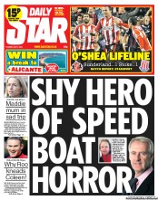Daily Star () Newspaper Front Page for 7 May 2013