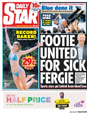 Daily Star () Newspaper Front Page for 7 May 2018