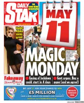 Daily Star () Newspaper Front Page for 7 May 2020