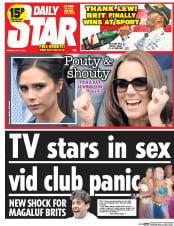 Daily Star () Newspaper Front Page for 7 July 2014
