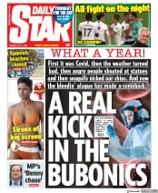Daily Star () Newspaper Front Page for 7 July 2020