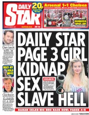 Daily Star () Newspaper Front Page for 7 August 2017