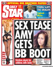 Daily Star () Newspaper Front Page for 7 September 2011