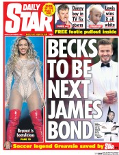 Daily Star () Newspaper Front Page for 7 September 2015