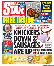 Daily Star () Newspaper Front Page for 8 October 2021