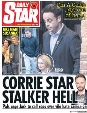 Daily Star () Newspaper Front Page for 8 November 2018