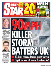 Daily Star () Newspaper Front Page for 8 December 2017