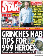 Daily Star () Newspaper Front Page for 8 December 2018
