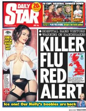 Daily Star () Newspaper Front Page for 8 January 2018