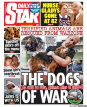 Daily Star () Newspaper Front Page for 8 March 2022