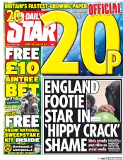 Daily Star () Newspaper Front Page for 8 April 2016
