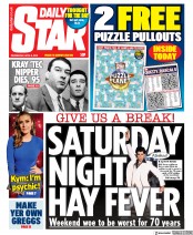 Daily Star () Newspaper Front Page for 8 April 2020
