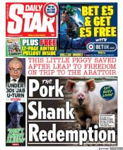 Daily Star () Newspaper Front Page for 8 April 2021