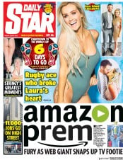 Daily Star () Newspaper Front Page for 8 June 2018