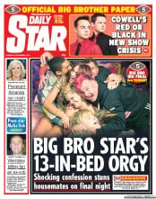 Daily Star () Newspaper Front Page for 8 September 2011