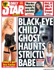 Daily Star () Newspaper Front Page for 9 October 2014