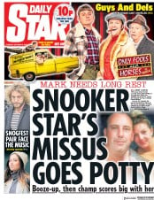 Daily Star () Newspaper Front Page for 9 October 2018